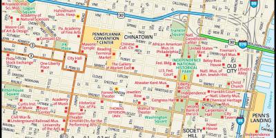 Mapa ng bayan ng Philadelphia