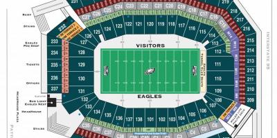 Philadelphia eagles stadium mapa