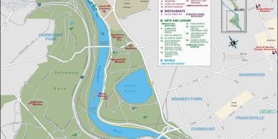 Mapa ng fairmount park Philadelphia