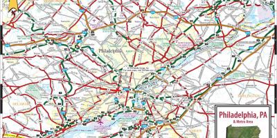 Philadelphia Pennsylvania mapa