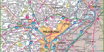 Mapa Ng Philadelphia