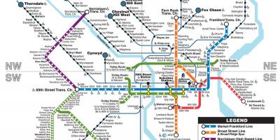 Mapa ng subway Phila