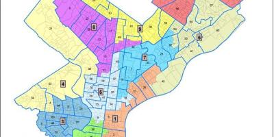 Philadelphia mapa ng lungsod