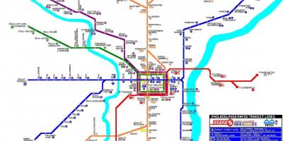 Philadelphia mass transit system mapa