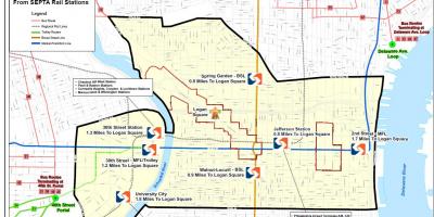 Septa bus ruta ng mapa